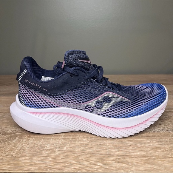 Saucony Kinvara 14 Women’s Running Shoes Blue Pink Size 9 - Picture 3 of 7